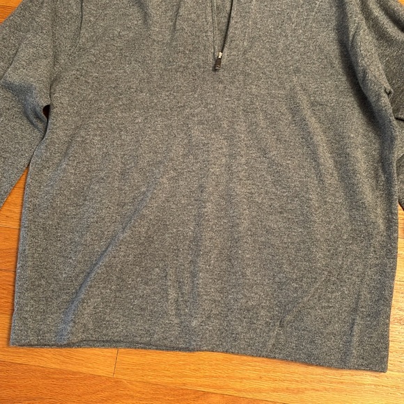 NEW Lafayette 148 NY Quarter Half Zip Up Cashmere Sweater Pullover Mens Medium - Picture 7 of 15